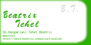 beatrix tehel business card